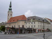 Klagenfurt, Hl. Geist Kirche am Heiligengeistplatz, erbaut von 1630 bis 1639 durch Adam Kolerig (12.06.2008)