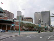 New Orleans, Blick in die Poydras Street mit Sheraton Hotel (13.03.2007)