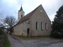 Seyda, evangelische Stadtkirche St. Peter und Paul, erbaut 1711 (16.12.2024)