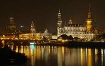 Das Elbufer von der Marienbrcke aus gesehen. Meine Interpretation des Canaletto-Blickes. (Oktober 2007)