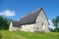 Keminmaa, alte Pfarrkirche St. Michael, erbaut von 1551 bis 1553 (06.07.2013)