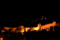 Das Castell de Capdepera in der gleichnamigen Stadt in n�chtlicher Beleuchtung 21.09.2017