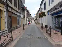 Orthez, H�user in der Rue de Horloge (27.07.2018)