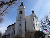 M�nchen, Pfarrkirche Christk�nig, erbaut von 1947 bis 1950 durch Sep Ruf (22.03.2025)