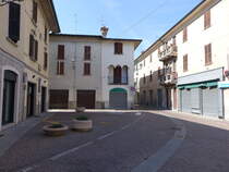 Caravaggio, Huser an der Piazza Ceppo (29.09.2018)