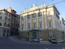 Bergamo, Palazzo Medolago Albani an der Viale delle Mura, erbaut 1770 durch den Architekten Simone Cantoni (29.09.2018)