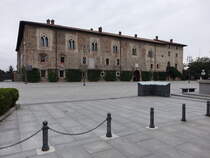 Cassano d´Adda, Castello Visconteo, erbaut im 13. Jahrhundert (29.09.2018)