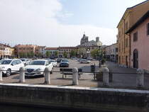 Verolanuova, Huser an der Piazza della Liberta (29.09.2018)