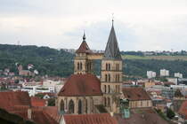 Die Esslinger Stadtkirche St.Dyonis am 10.07.2024. Das Bild wurde von der Esslinger Burg aus aufgenommen.