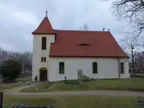 Zschaiten, evangelische Kirche, erbaut 1495 (17.12.2024)