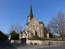 Dhlen, evangelische Lutherkirche, erbaut 1882 (28.03.2025)