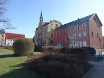 Rabenau, Rathaus am Markt, erbaut 1892 (28.03.2025)