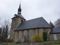 Brnersdorf, evangelische Kirche, erbaut 1674 (29.03.2025)