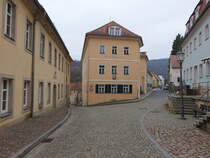 Knigstein, Rathaus in der Mhlgasse, erbaut im 19. Jahrhundert (29.03.2025)