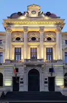 S�dfassade der Rum�nischen Nationalbank (Banca Națională a Rom�niei) in der Strada Lipscani in București (RO).

🕓 16.9.2024 | 19:20 Uhr