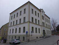 Sebnitz, Rathaus in der Kirchstrae, erbaut 1855 (29.03.2025)