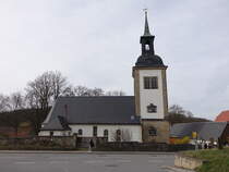 Dittersbach, evangelische Kirche, erbaut 1662 (30.03.2025)