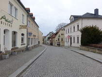 Neustadt in Sachsen, Huser mit evangelischen Diakonat in der Dresdner Strae (30.03.2025)