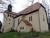 Oberottendorf, evangelische Kirche, erbaut 1427 (30.03.2025)