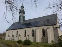 Porschendorf, evangelische Dorfkirche, erbaut 1684 (30.03.2025)