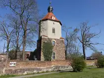 Dammendorf, evangelische Kirche, Ruine aus dem 12. Jahrhundert (12.04.2025) 