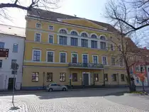 Delitzsch, Rathaus am Markt, erbaut von 1474 bis 1497, umgebaut 1849 (12.04.2025)