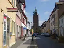 Delitzsch, Breiter Turm in der Breite Stra�e, erbaut 1395 (12.04.2025)