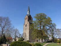 Gtz, evangelische St. Anna und St. Katharina Kirche, romanischer Bau aus dem 12. Jahrhundert (12.04.2025)