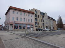 Schkeuditz, Huser am Marktplatz (12.04.2025)