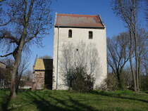 Spickendorf, evangelische Kirche St. Nicolai, erbaut ab 1262 (12.04.2025)