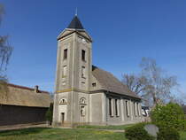Wadendorf, evangelische Fnf Brder Kirche, erbaut 1828 (12.04.2025)