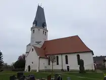 Wiedemar, sp�tgotische evangelische Kirche, erbaut im 14. Jahrhundert (12.04.2025) 