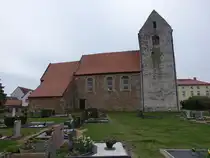 Zwochau, evangelische St. Martin Kirche, erbaut im 12. Jahrhundert (12.04.2025)