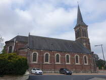 Allouagne, Pfarrkirche Saint Leger, erbaut von 1891 bis 1893 (25.04.2025)