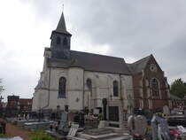 Norrent-Fontes, Pfarrkirche St. Vaast, erbaut im 16. Jahrhundert (25.04.2025)