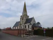 Mazinghem, Pfarrkirche Notre-Dame-de-l’Assomption aus dem 11. Jahrhundert (25.04.2025)