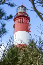 Der Leuchtturm Amrum steht im S�den der nordfriesischen Insel Amrum, etwa zwei Kilometer westlich von Wittd�n. Er geh�rt zur Gemeinde Nebel und ist eines der Wahrzeichen der Insel. Aufnahme: 6. Mai 2025.