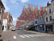 Aire-sur-la-Lys, Huser in der Rue de Saint Omer (25.04.2025)