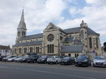 Blendecques, neugotische Pfarrkirche St. Columbe, erbaut von 1858 bis 1870 (25.04.2025)