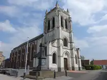 Tilques, Pfarrkirche Sacre Coer, erbaut 1848, Anbauten von 1863 bis 1869 (25.04.2025)