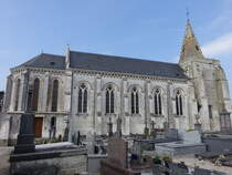 Nordausques, Pfarrkirche Saint-Martin, erbaut 1883 (25.04.2025)