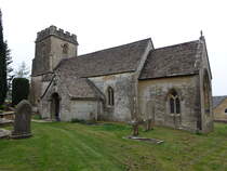 Daglingworth, Pfarrkirche Holy Rood, erbaut im 11. Jahrhundert (26.04.2025)