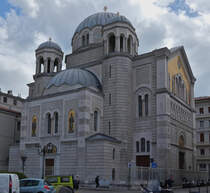 Serbische Orthodoxe Kirche des Hl. Spiridione an der Piazza Sant’Antonio in Triest. 05.2025