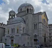 Serbische Orthodoxe Kirche des Hl. Spiridione an der Piazza Sant’Antonio in Triest. 05.2025