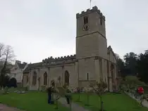 Bibury, Pfarrkirche St. Mary, erbaut im 11. Jahrhundert, viktorianische Restaurierung 1863 von George Gilbert Scott  (26.04.2025)