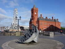 Cardiff, Pierhead Building am Harbour Drive, erbaut 1897 im neugotischen Stil (27.04.2025)
