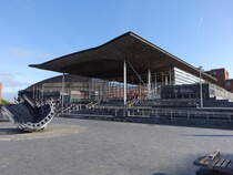 Cardiff, Welsh Parlament Senedd, erffnet 2006 (27.04.2025)