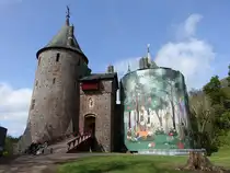 Tongwynlais, neugotisches Castle Coch, erbaut im 19. Jahrhundert (27.04.2025)