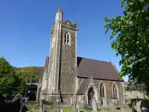 Port Talbot, Pfarrkirche St. Mary, erbaut von 1858 bis 1859 von den Architekten John Prichard und John Pollard Seddon (27.04.2025)