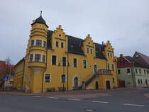 Sandersleben, Rathaus am Ernst Thlmann Platz (13.04.2025)